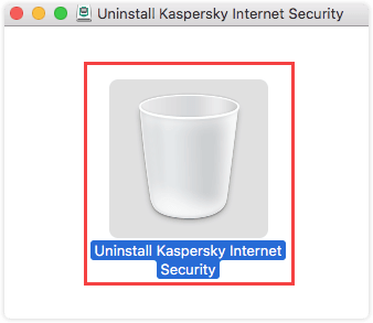 Kaspersky Uninstaller - Double Click Trash Icon