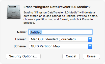 Downgrade Monterey: Format External Drive