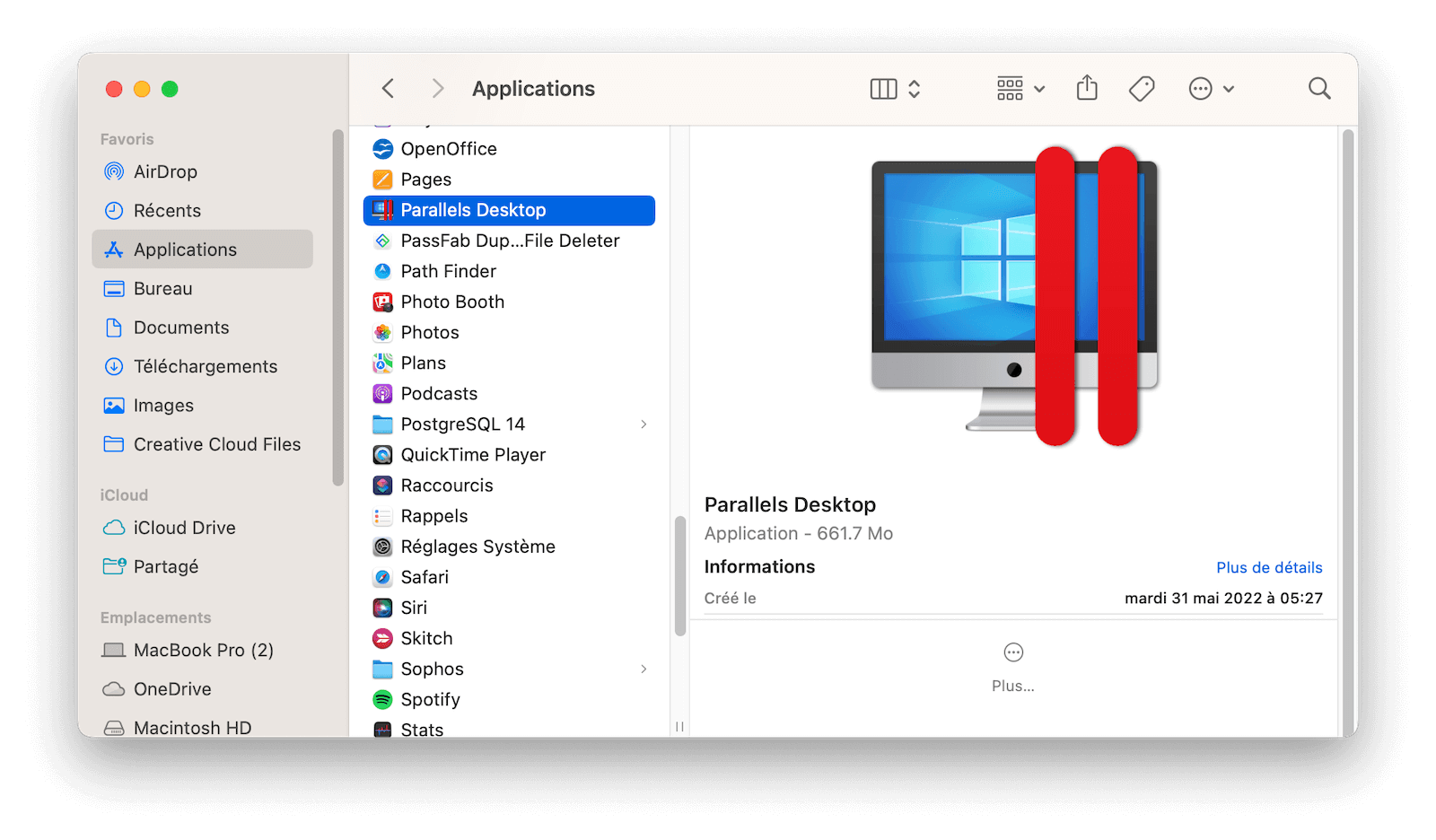 Désinstaller des applications sur Mac avec Finder