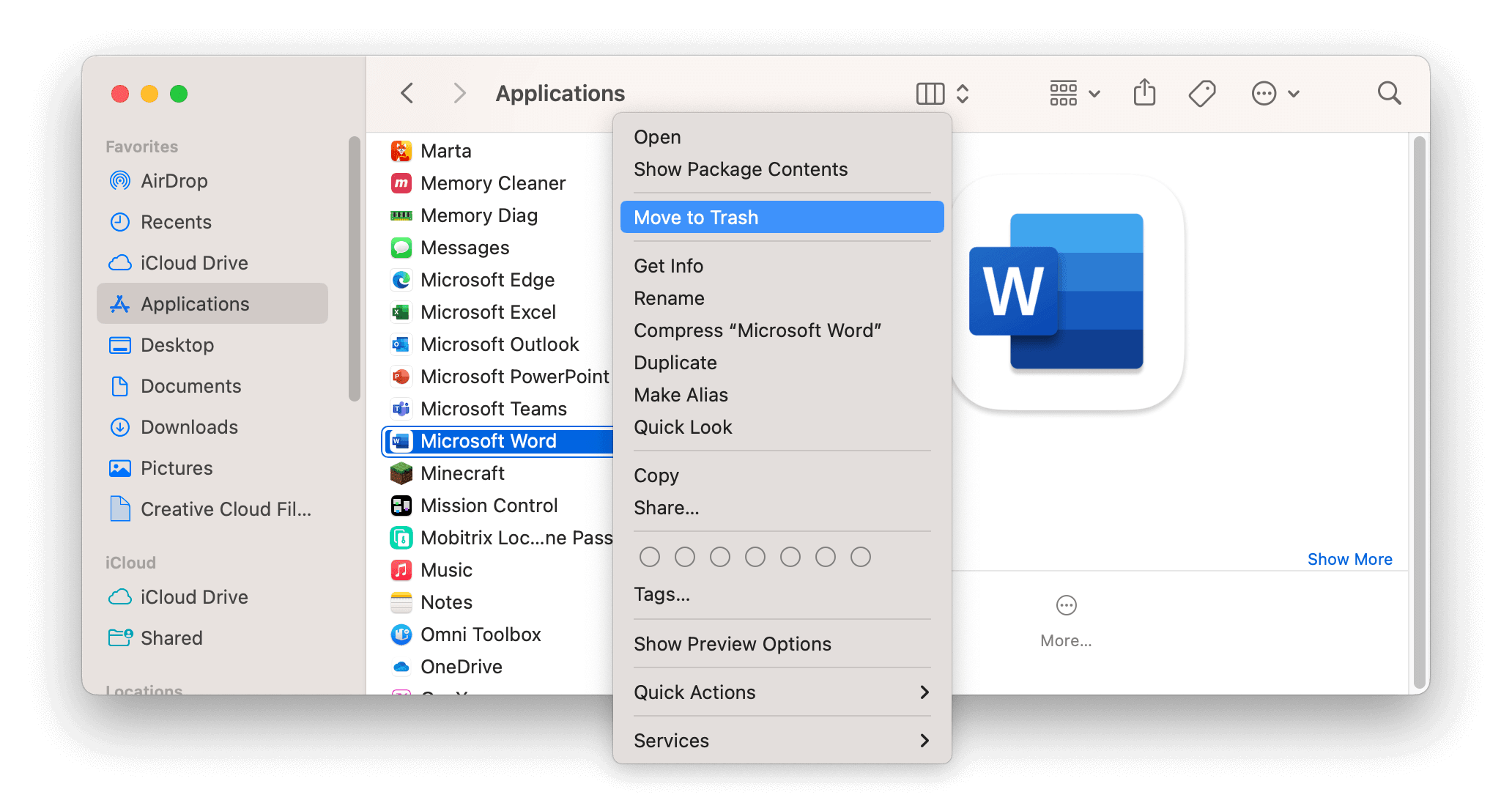 Manually Uninstall Apps on Mac with Finder