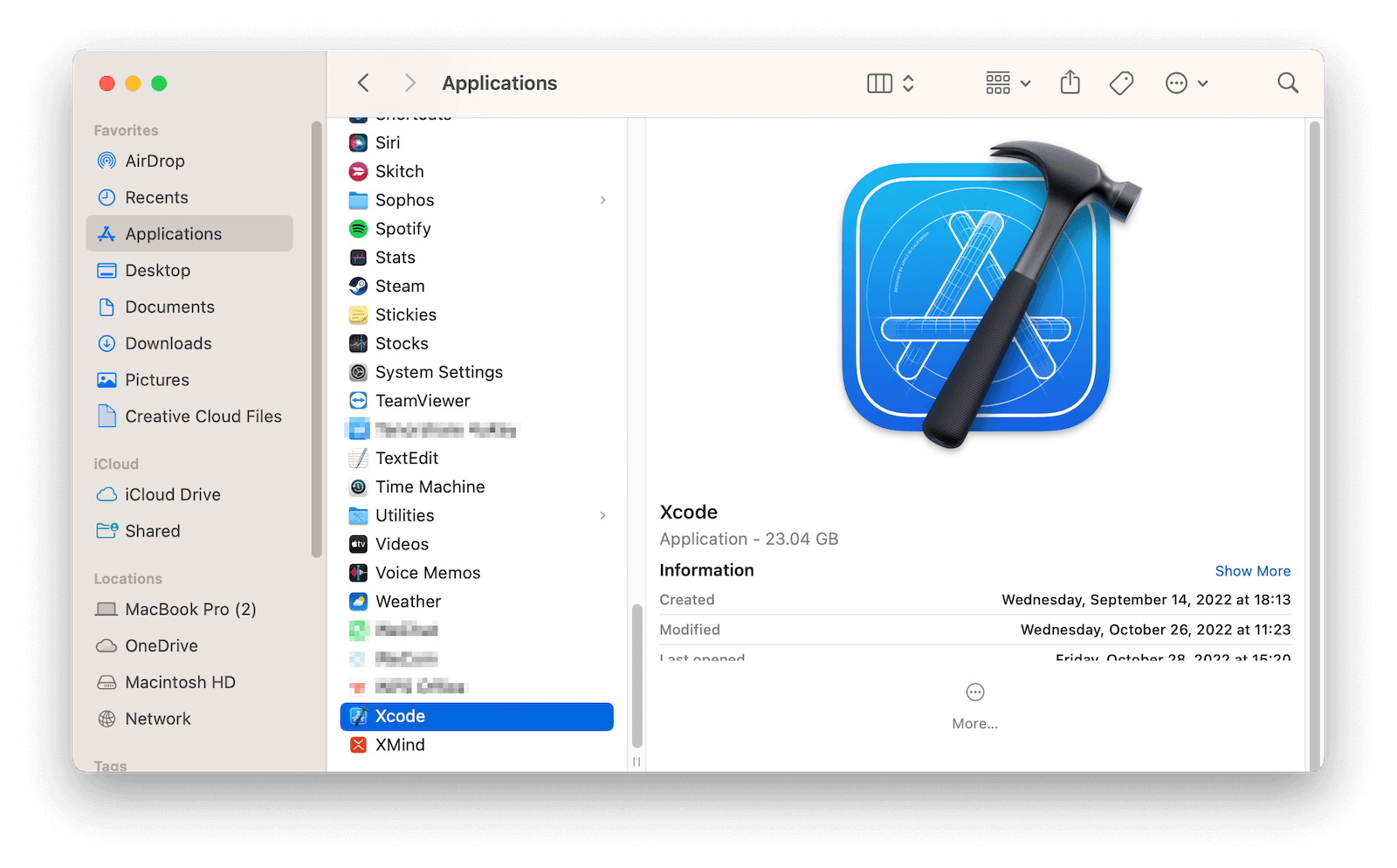 Manually Uninstall Xcode on Mac with Finder