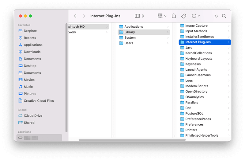 Remove Safari Plug-ins in Library Folder on Mac