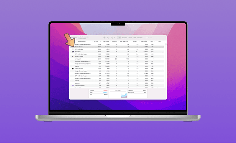 MacでWindowServerのCPUとメモリが重い？【解決済み】