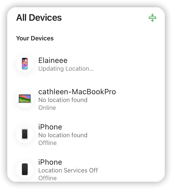 All Devices in iCloud
