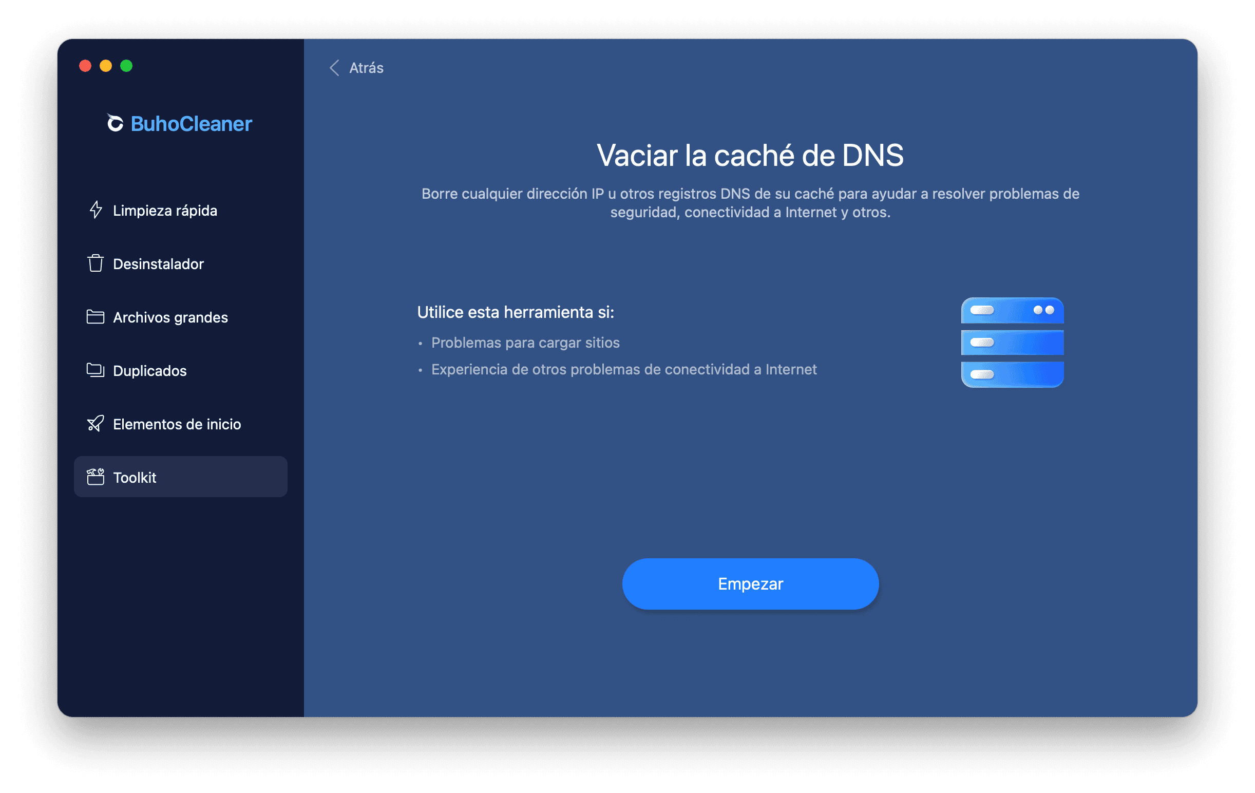 Flush DNS Cache on Mac with BuhoCleaner