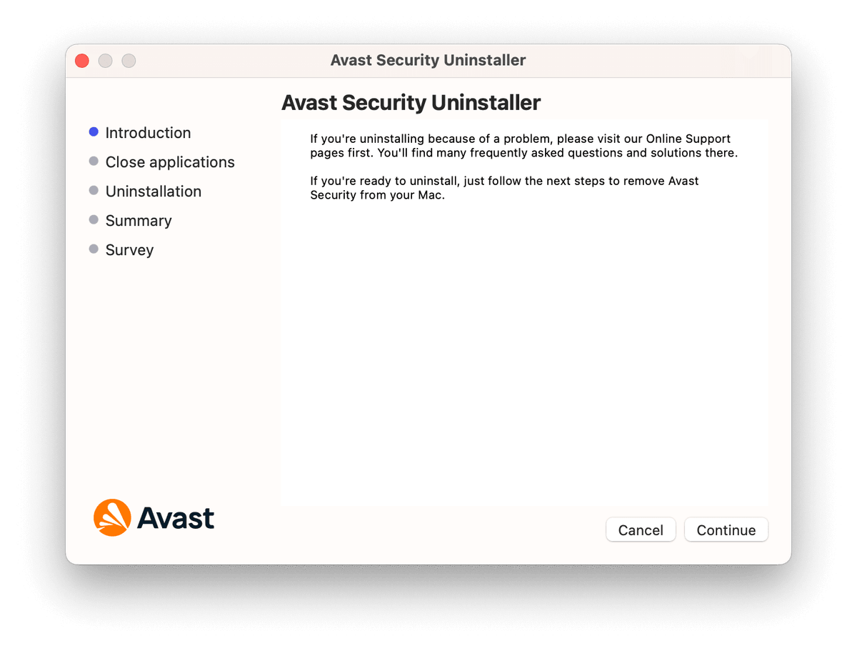 Avast Security Uninstaller