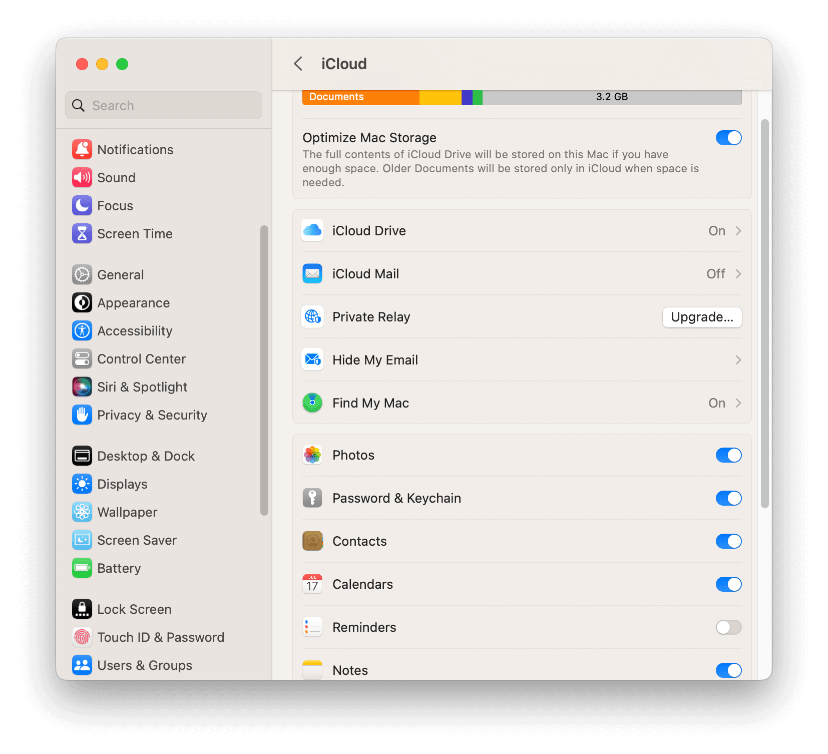 select apps to use iCloud