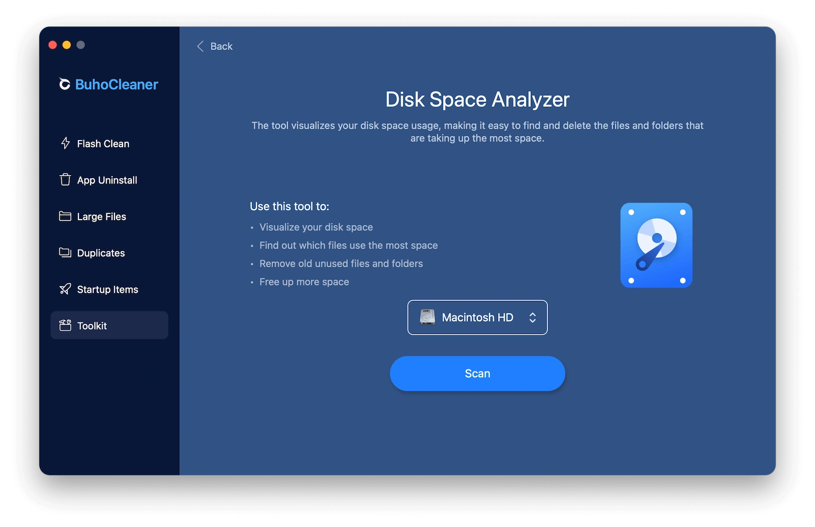BuhoCleaner Disk Space Analyzer