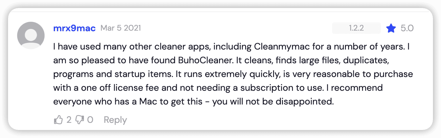 BuhoCleaner Reviews from Macupdate