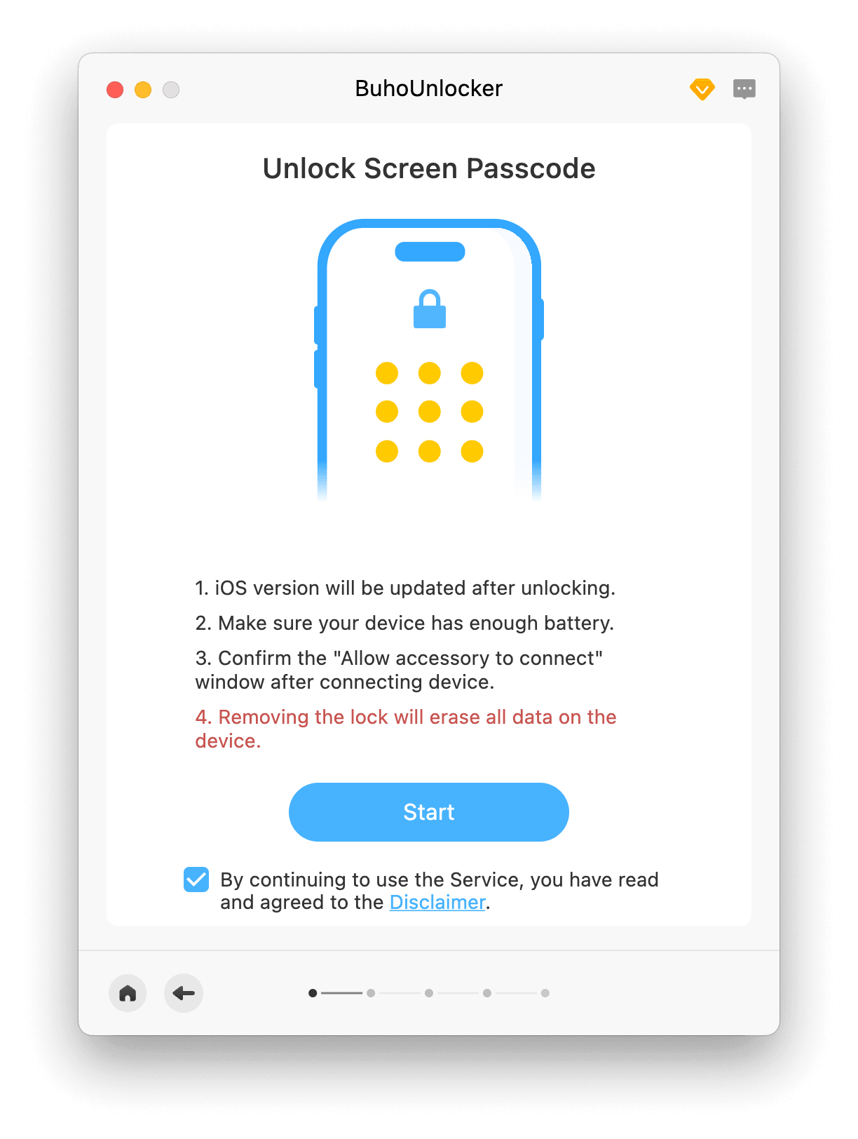 Bypass iPhone Passcode Using Buhounlocker