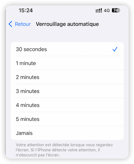 Change Auto-Lock Time and Turn off Auto-Lock