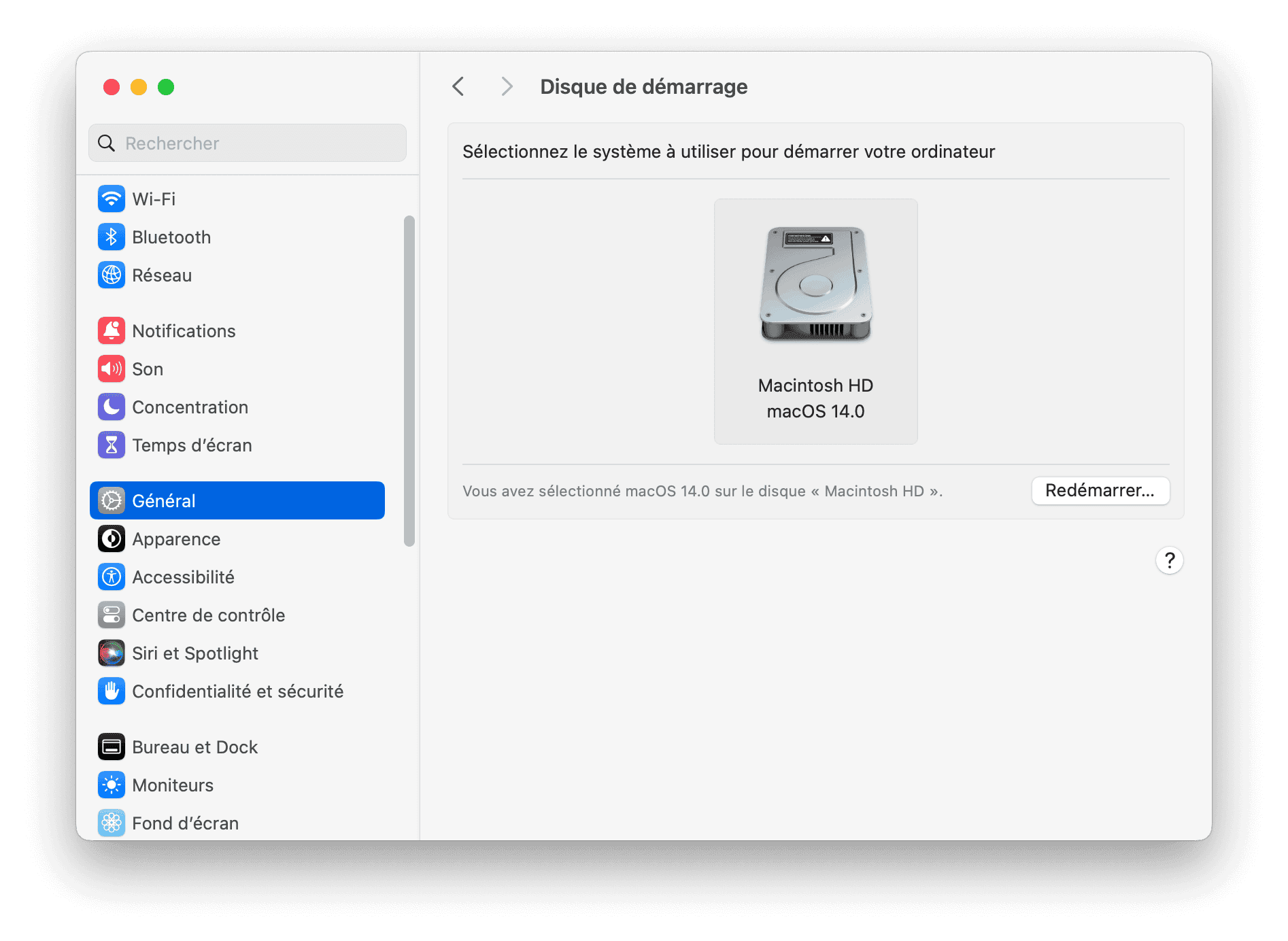 Change Default Startup Disk on Mac