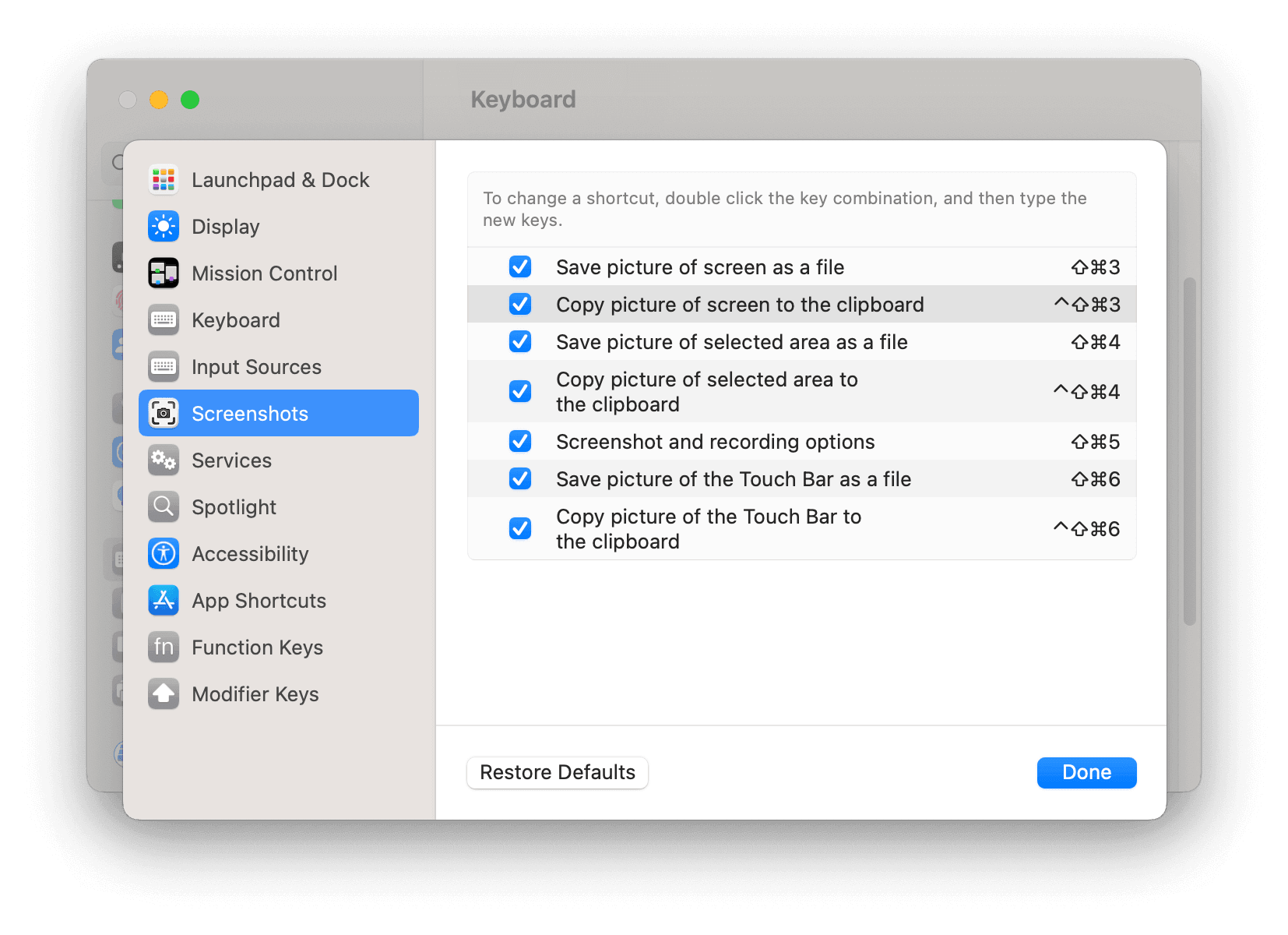 how to change keyboard shortcuts mac