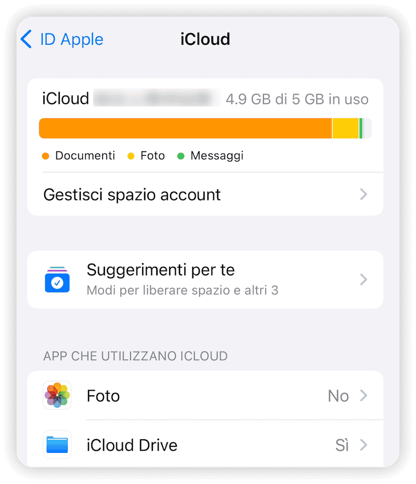Check iCloud Storage