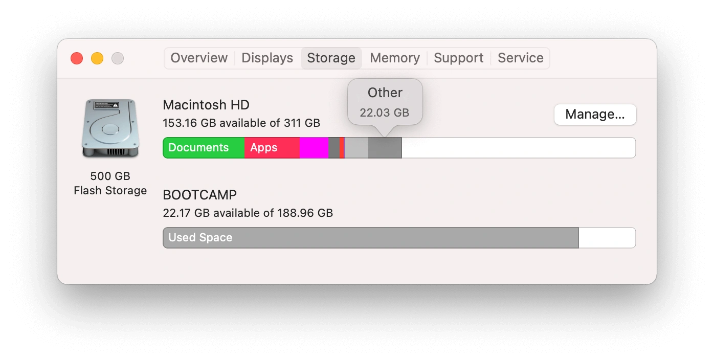 Check Other Storage on Mac