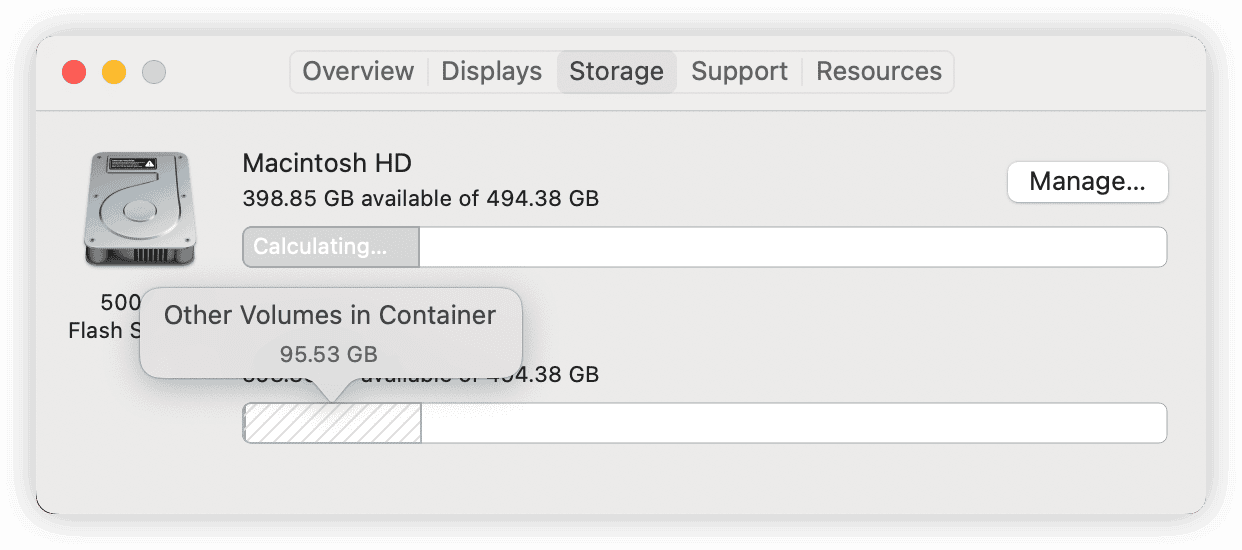 Check Other Volumes in Container on Mac on Monterey