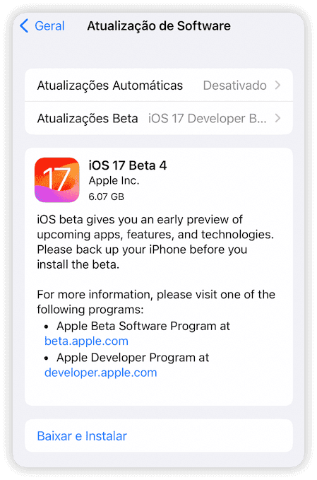 Check iOS Software Update