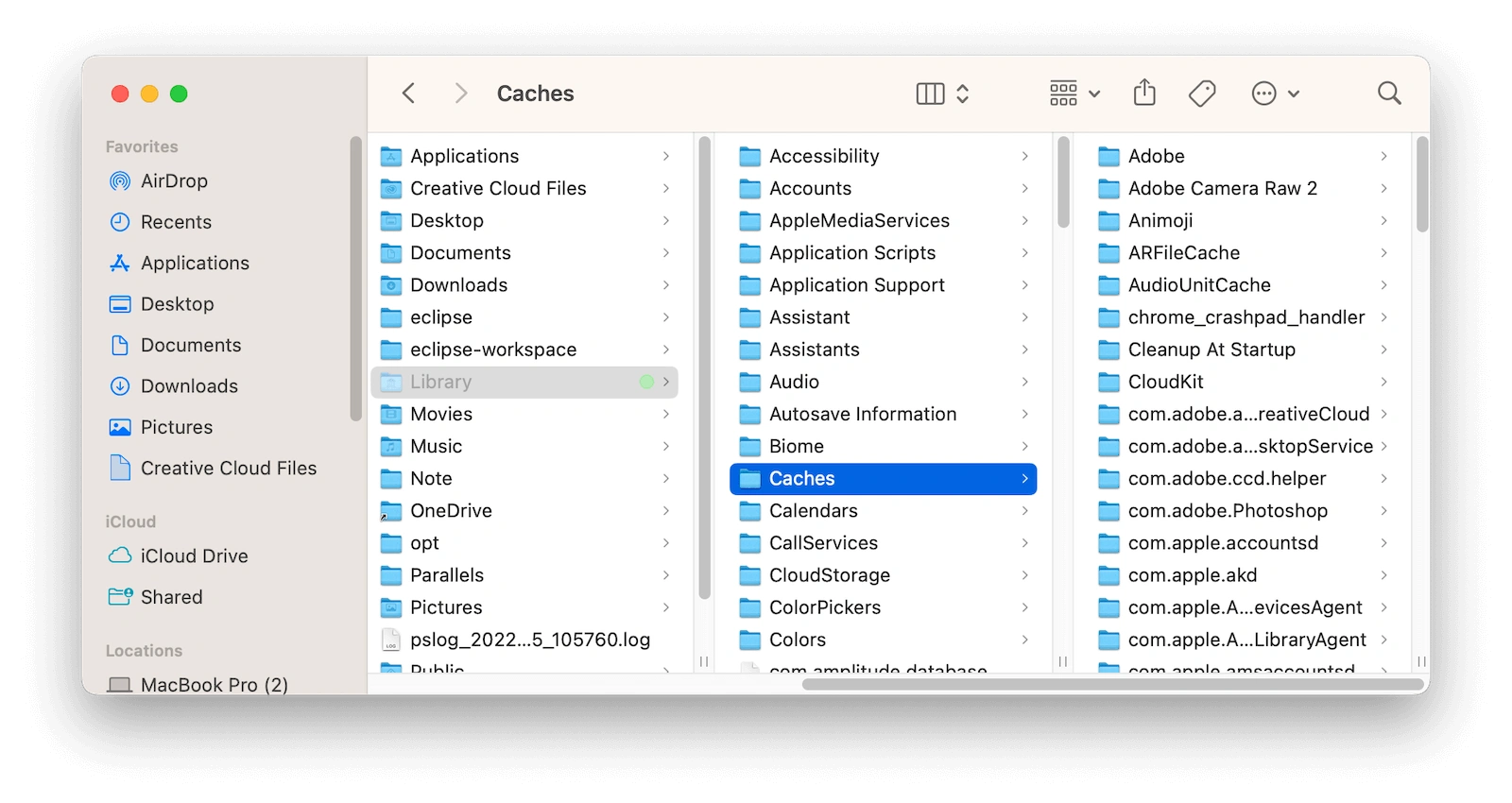 Clear App Cache on Mac with Finder