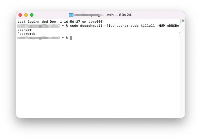 Clear DNS Cache on Mac with Terminal