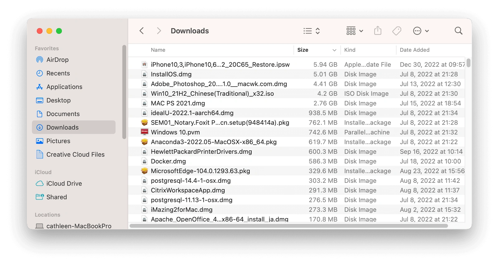 Clear Downloads Mac