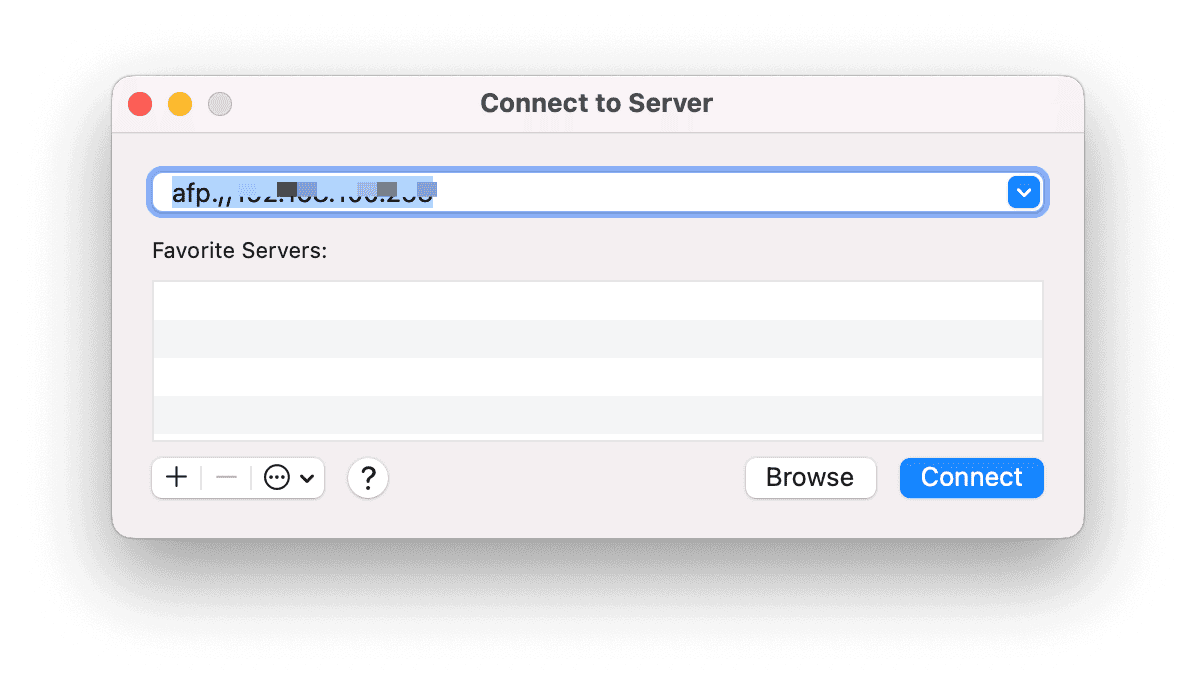 Connect to Servers with Go Menu on Mac