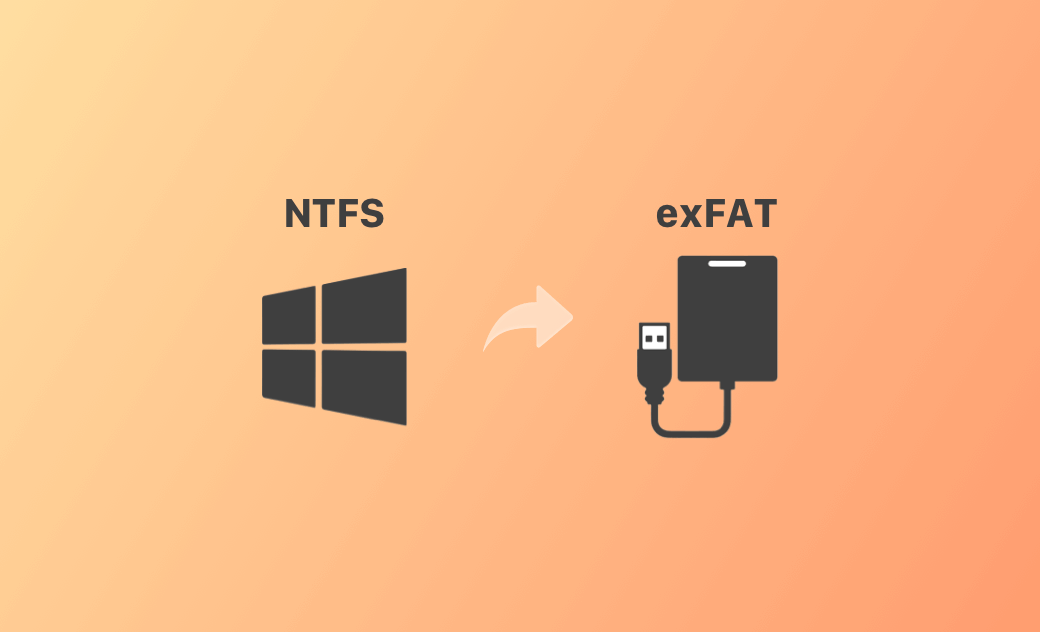 convert NTFS to exFAT