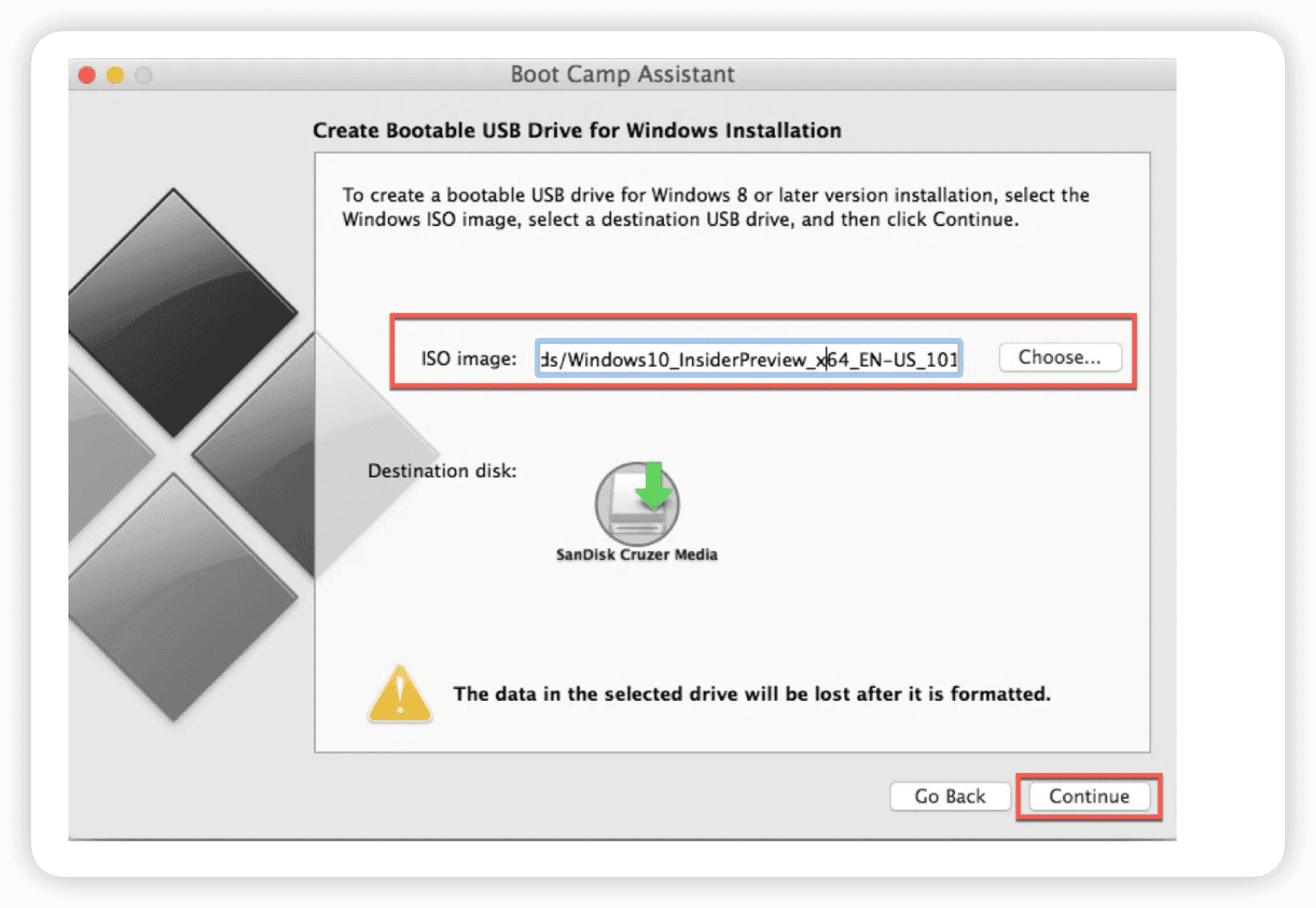 Create a Windows 10 Bootable USB with Boot Camp on Mac