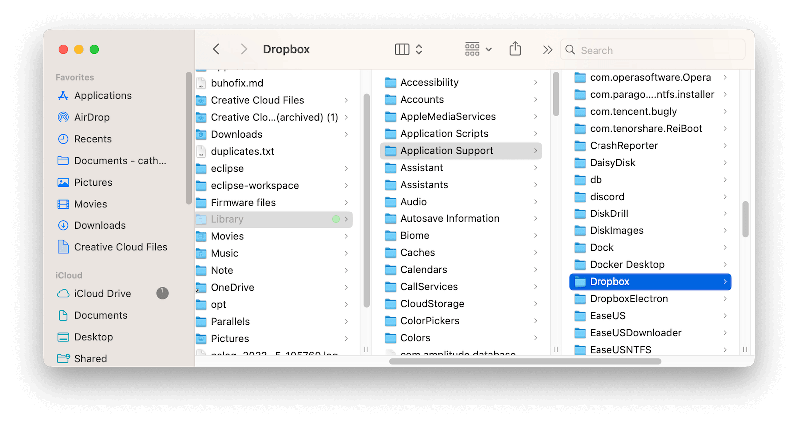 Delete Dropbox Related Files on Mac