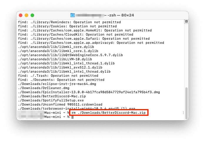 Delete Large Files with Terminal Delete Large Files with Terminal