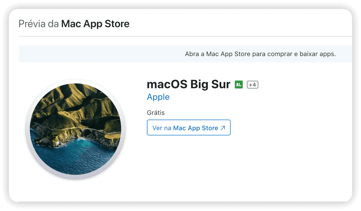 Faça o download do instalador completo do macOS Big Sur