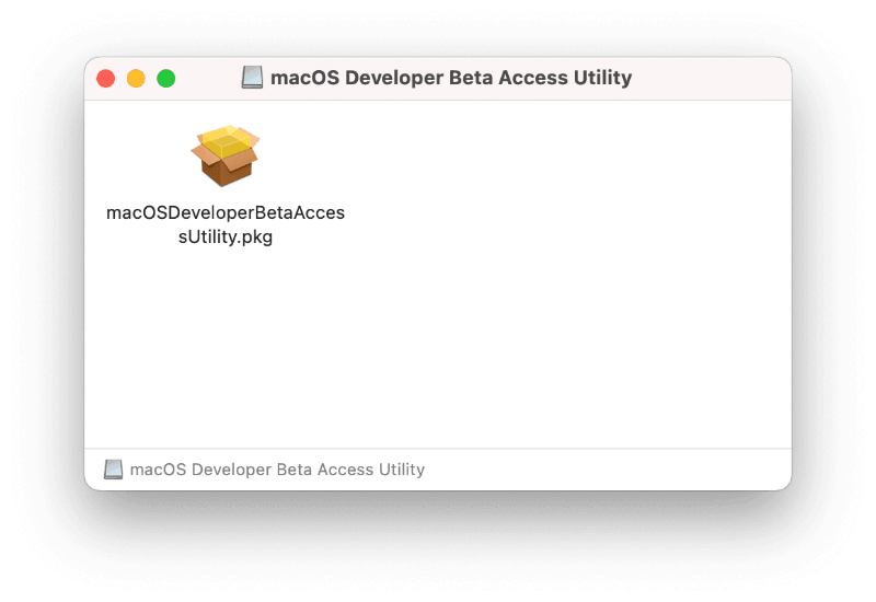 Download macOS Developer Beta Access Utility