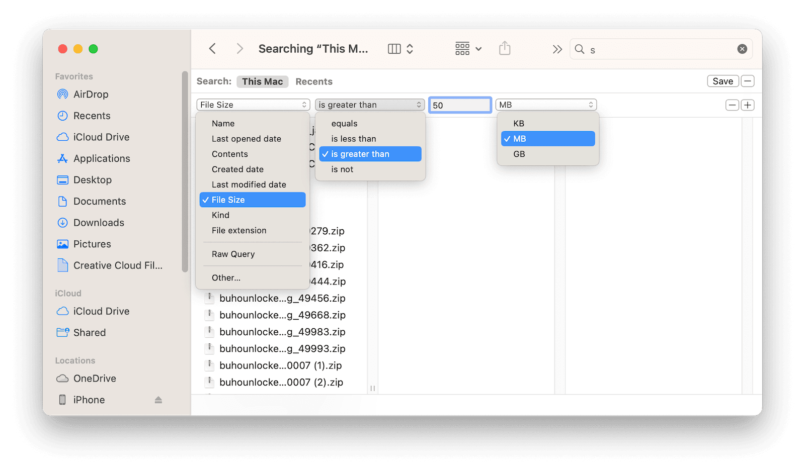 Find and Delete Large Files on Mac with Finder Find and Delete Large Files on Mac with Finder