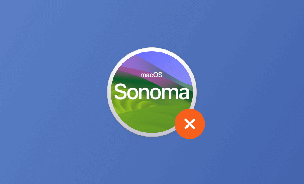 can’t install macOS Sonoma