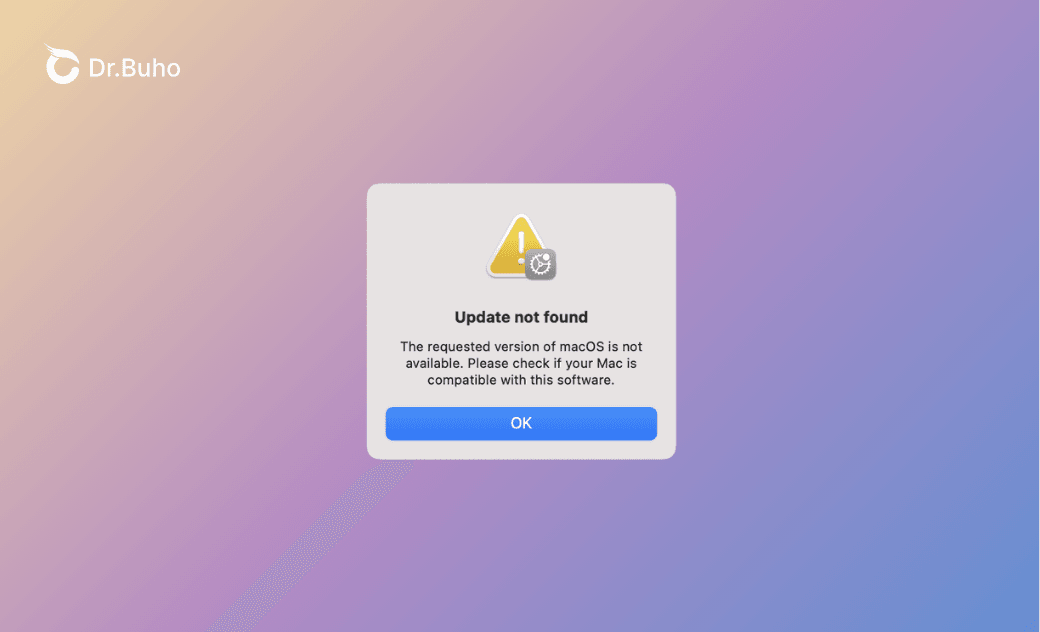 Die angeforderte macOS-Version ist nicht verfügbar