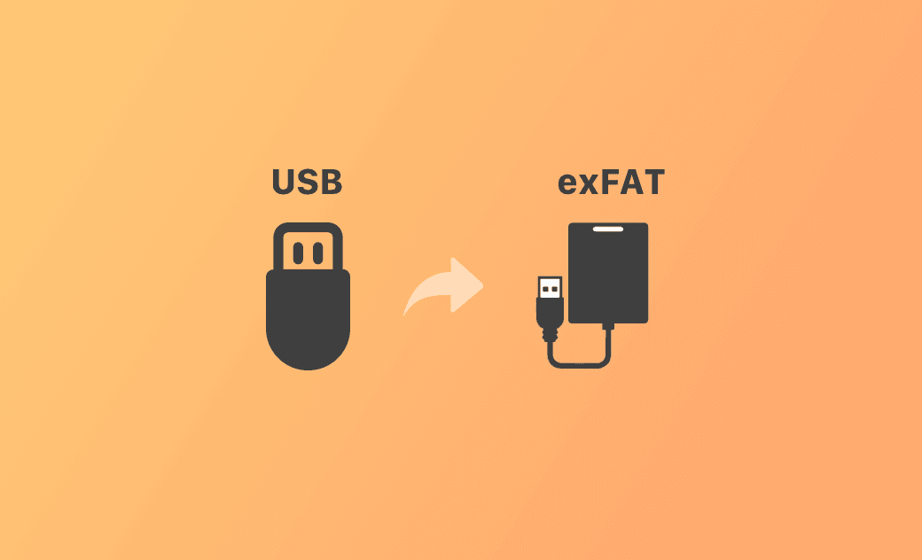 將 USB/HDD 格式化為 exFAT