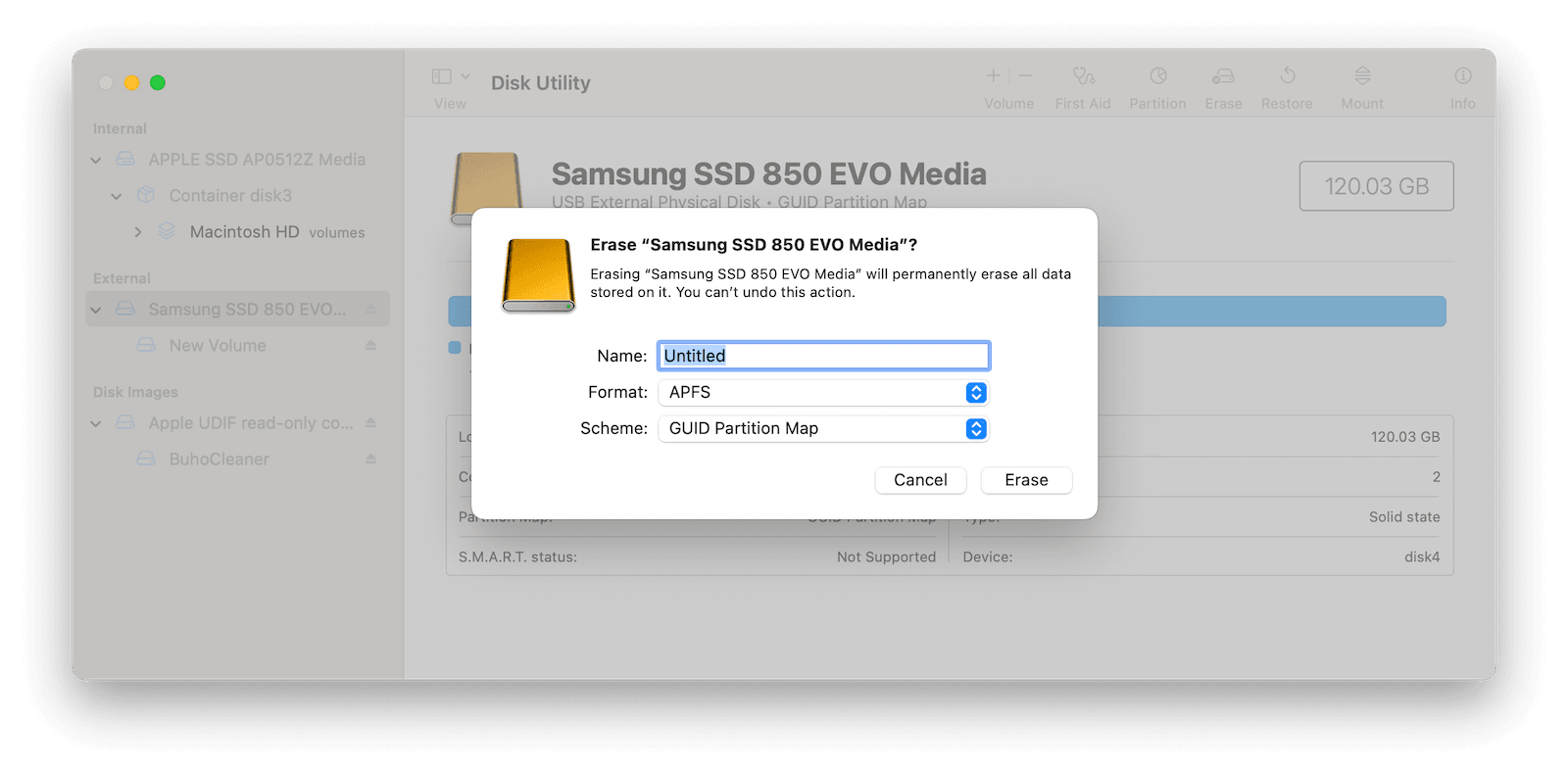 Format External Hard Drive on Mac