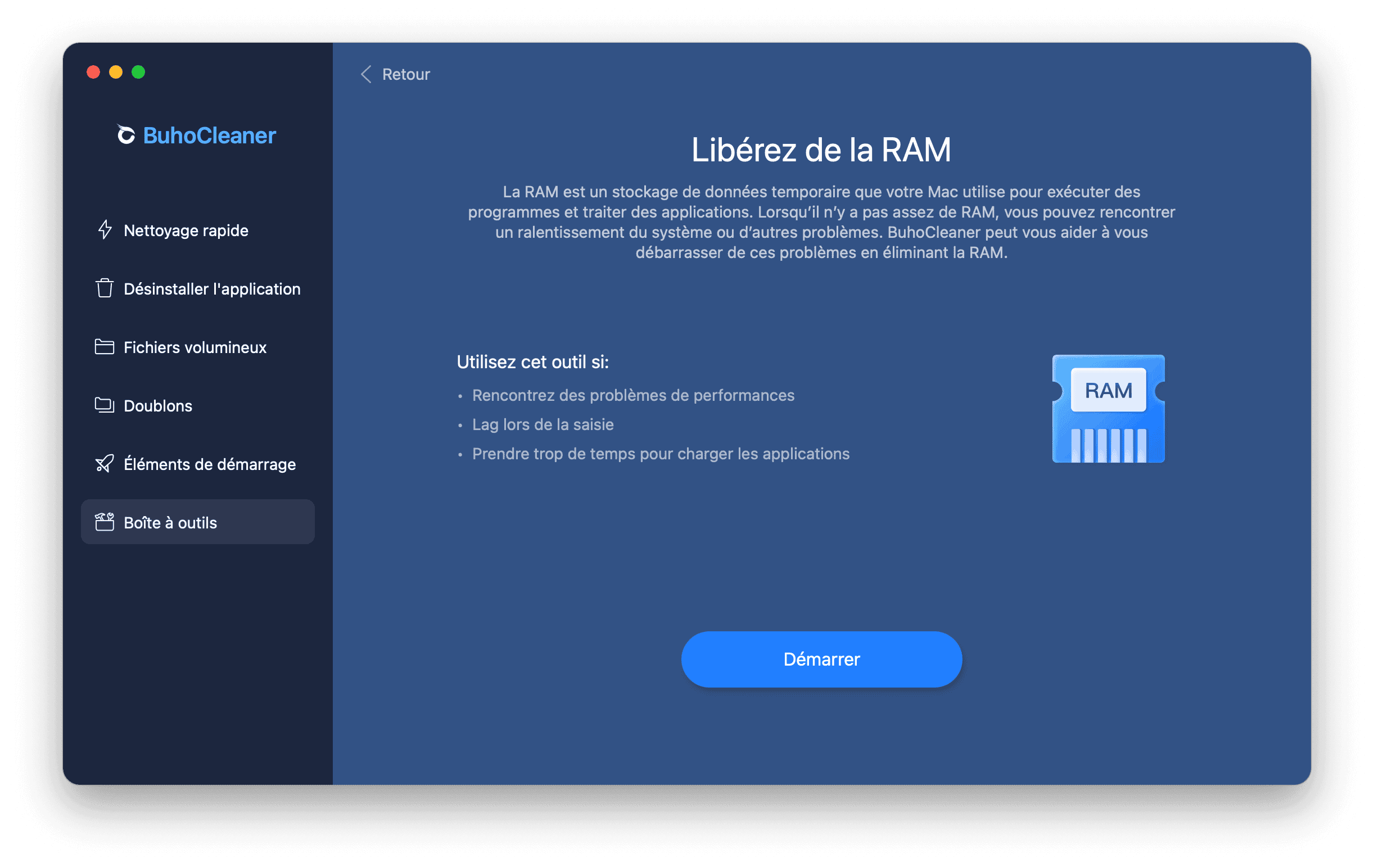 Free Up RAM with BuhoCleaner