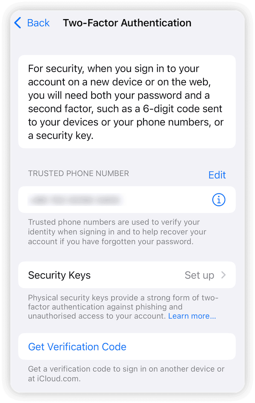 Get Apple ID Verification Code on iPhone