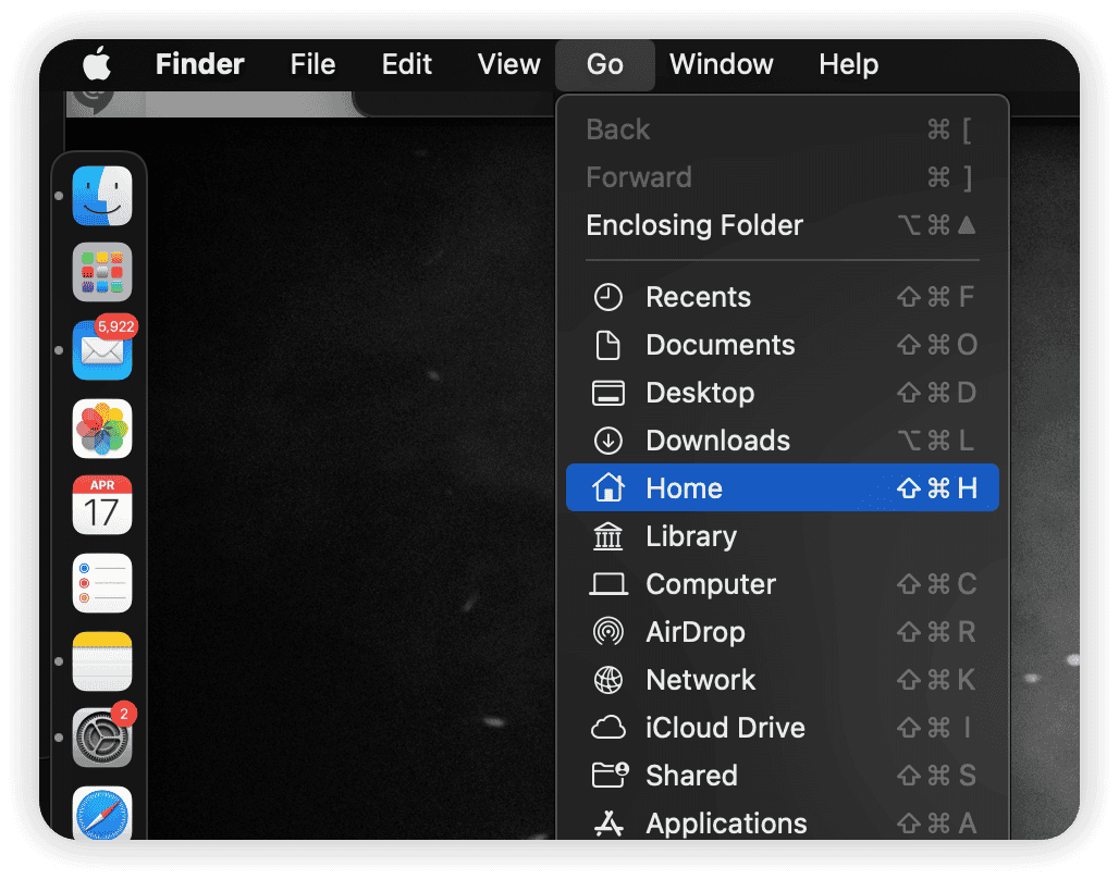 Downloads Folder in Finder