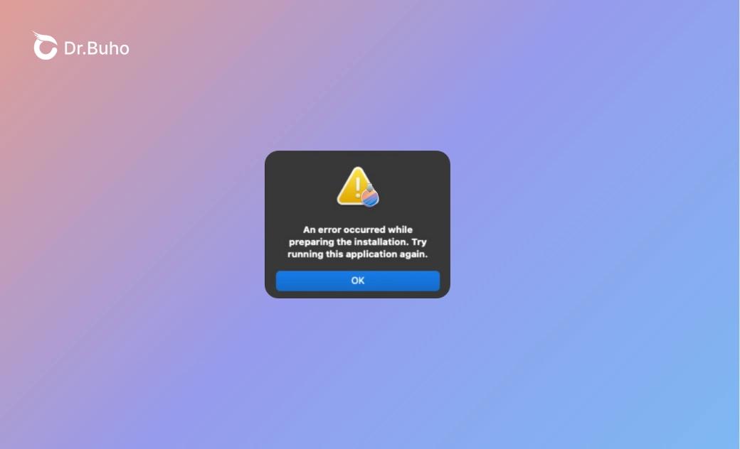 Problema: ocorreu um erro ao preparar a instalação
