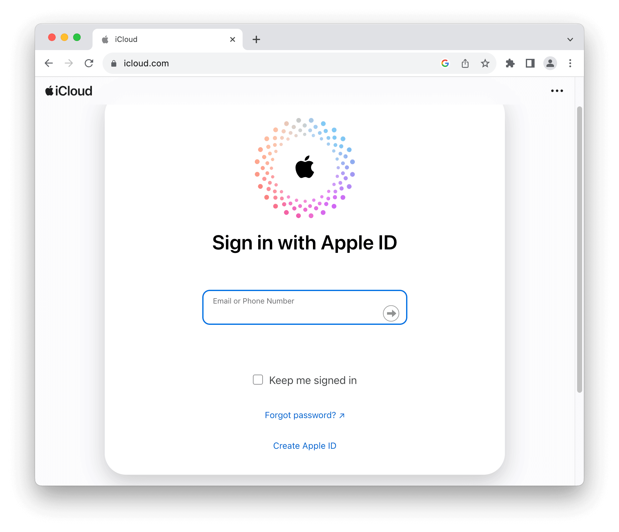 access iCloud on the web
