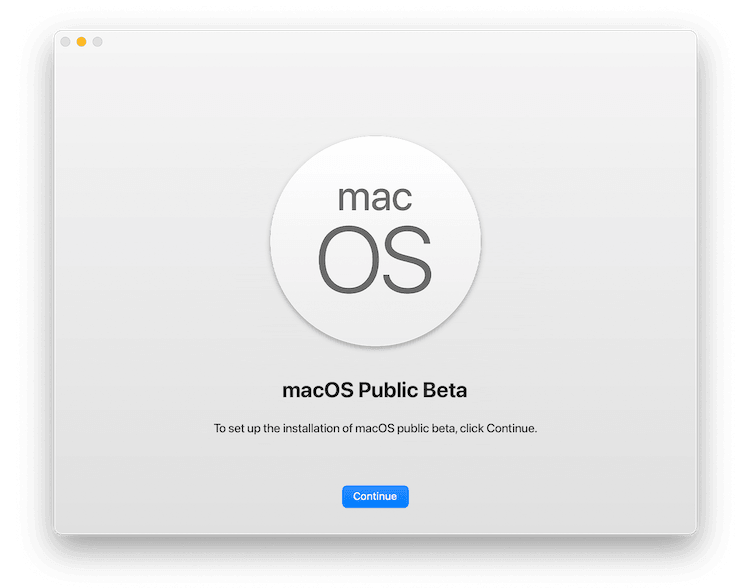 Install macOS Public Beta