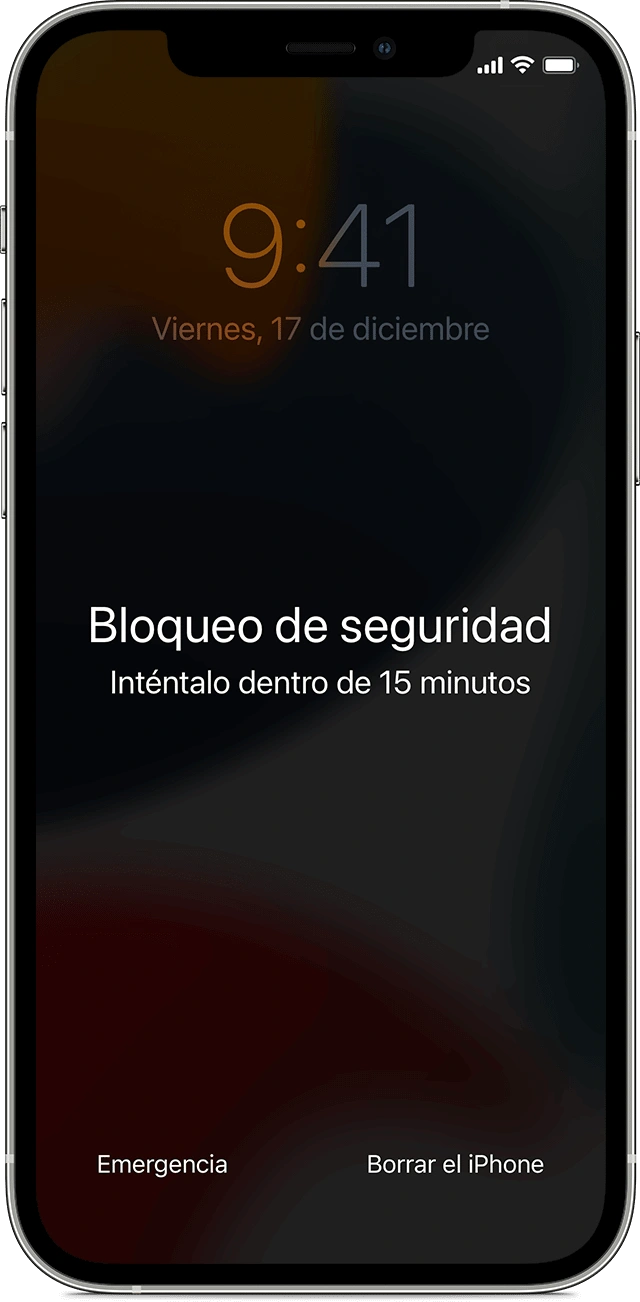 Formatear iPhone bloqueado en la pantalla de bloqueo de seguridad