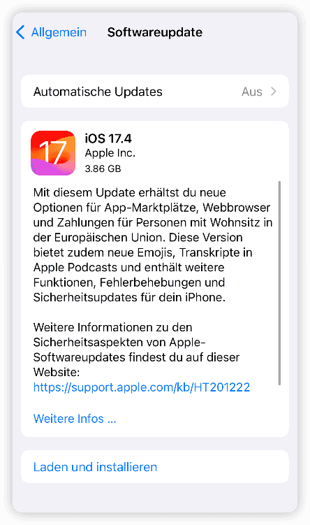 Wie man iPhone Stuck auf iOS 17.4 Software-Update zu beheben