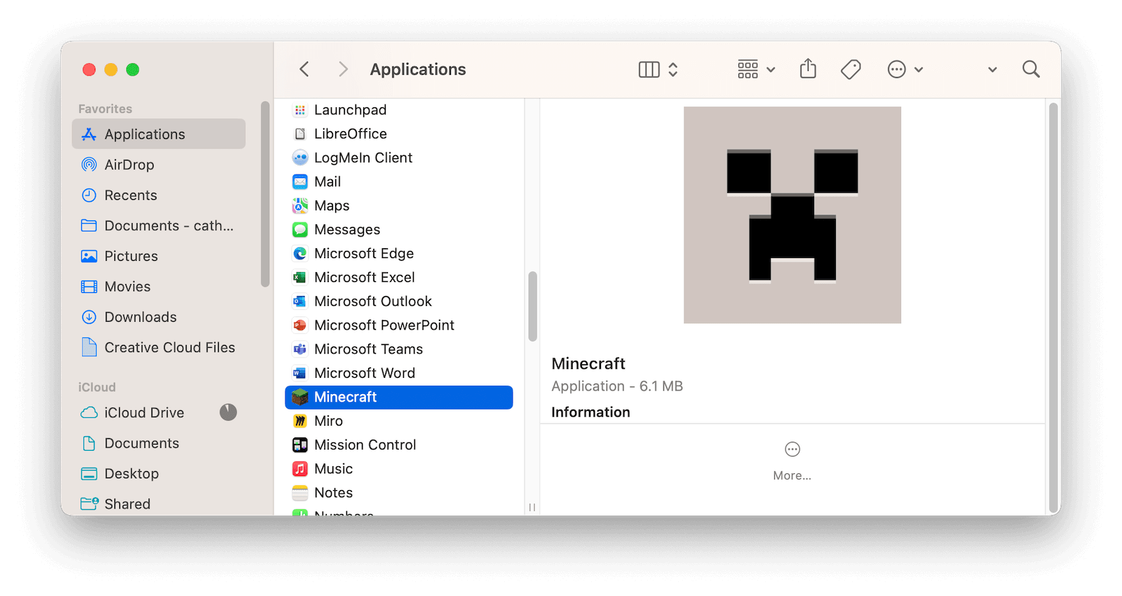 Manually Uninstall Minecraft on Mac with Finder