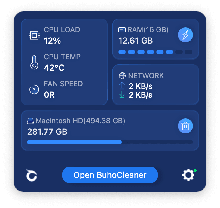 Monitor System Status in Real Time with BuhoCleaner
