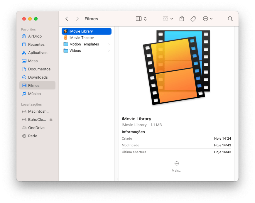 Move iMovie Library Files