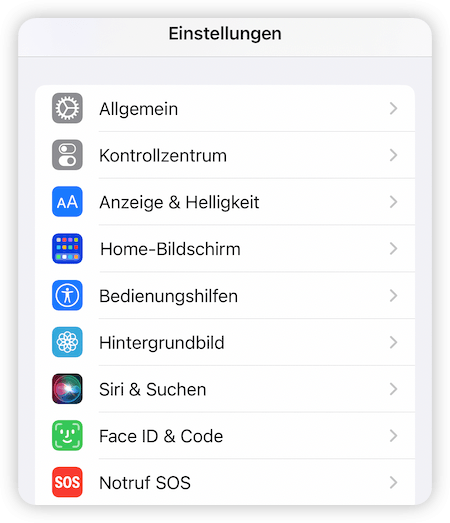 Navigate to Face ID & Passcode on iPhone