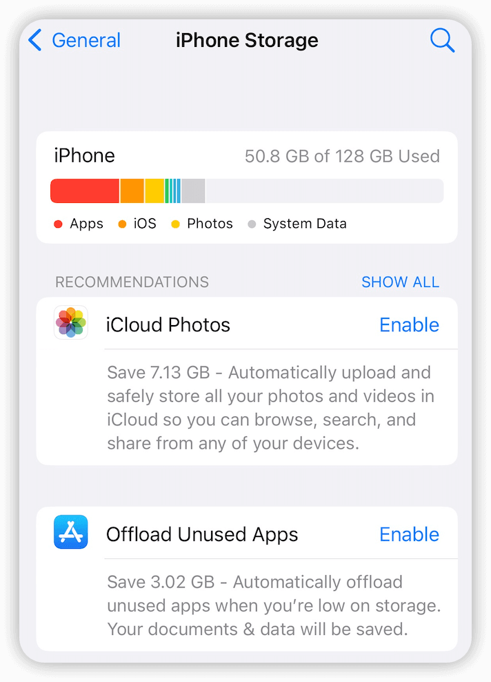Offload Unused Apps on iPhone