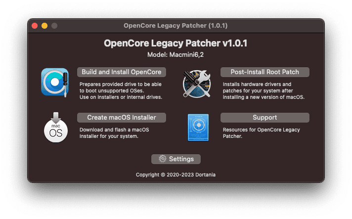 OpenCore-Patcher 應用程式